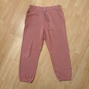 Velvet By Graham & Spencer Pants Pink Cotton Jogger Pant SZ M